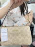 蔻驰（COACH）奢侈品奥莱款女包NOLITA19小号麻将包单肩手提腋下包送女友礼物 CW426IMXDM浅卡其色(保税仓) 实拍图