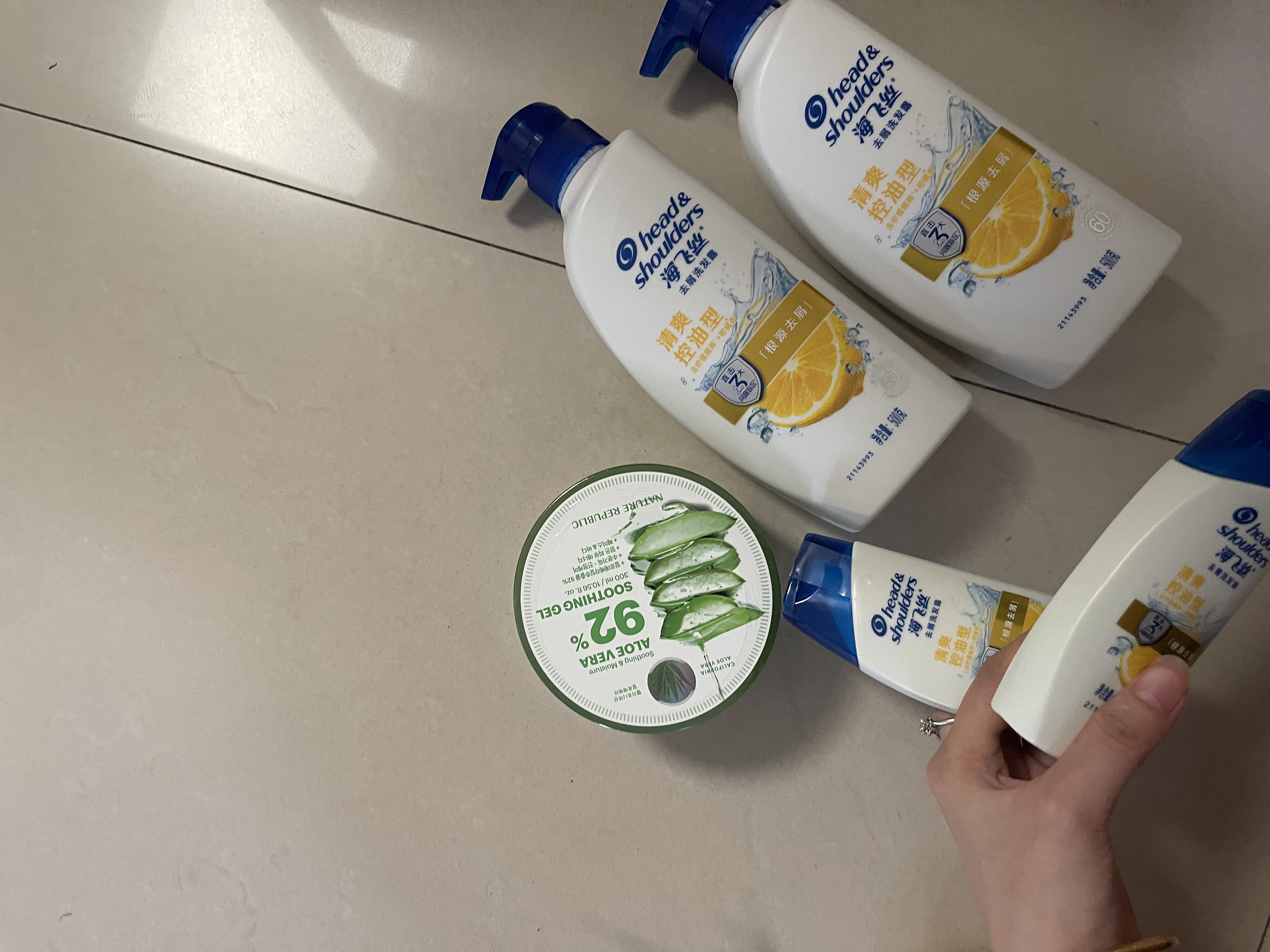 自然乐园芦荟胶晒后修复凝胶补水保湿身体乳液面霜女男士300ml 实拍图