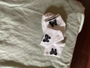 袜子女夏季薄款透气网眼浅口袜黑白蝴蝶可爱甜美学院风清凉袜 随机2双装 实拍图