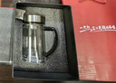 希诺双层玻璃杯带把手高档泡茶杯子男家用办公透明水杯XN-9321 435mL 实拍图