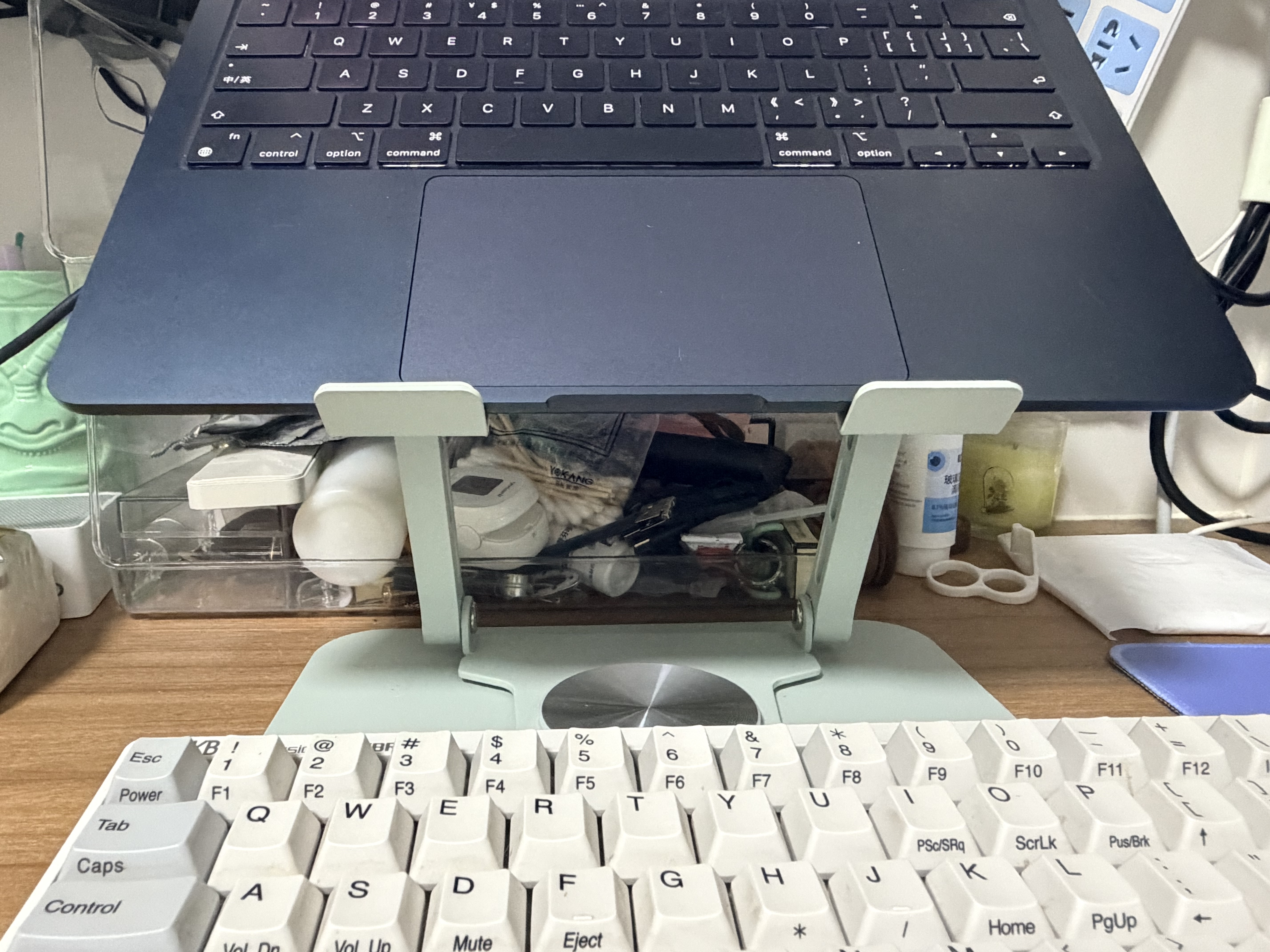 惠普（HP）Stand B笔记本支架360°可旋转双轴调节散热器无极升降便携折叠适用笔记本平板游戏本稳固不晃动 实拍图