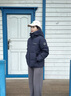 波司登（BOSIDENG）26早秋新款羽绒服男女同款短款连帽百搭加厚时尚外套B260246390DS 【店长推荐】中山青5870 S 160/84A 体重约100-110斤 实拍图