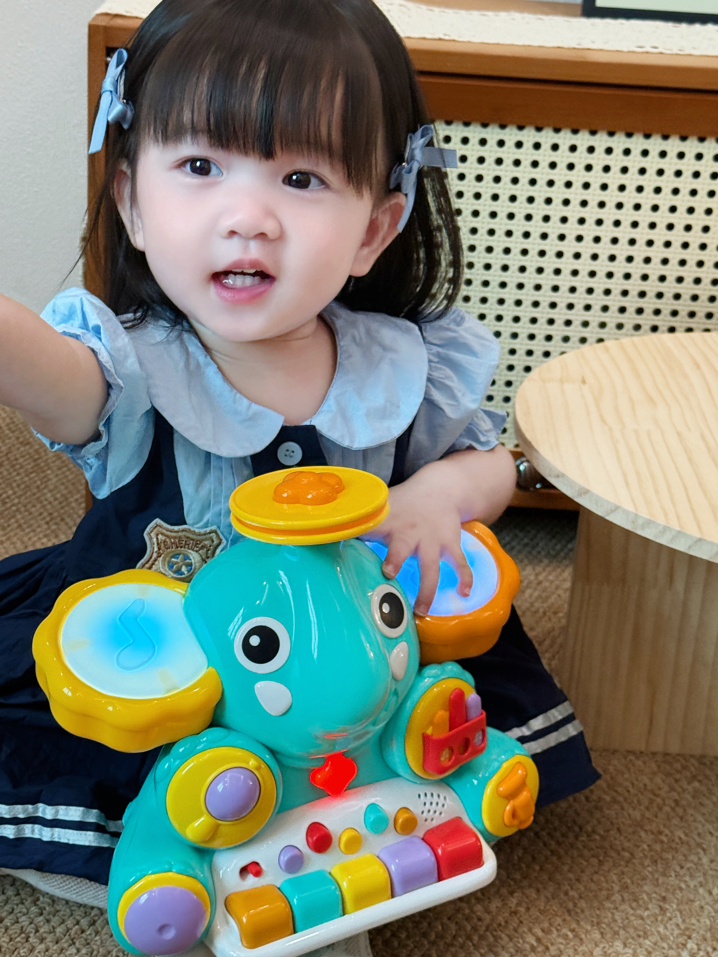 迪漫奇儿童多功能大象钢琴音乐灯光爵士鼓早教益智礼盒生日礼物  实拍图