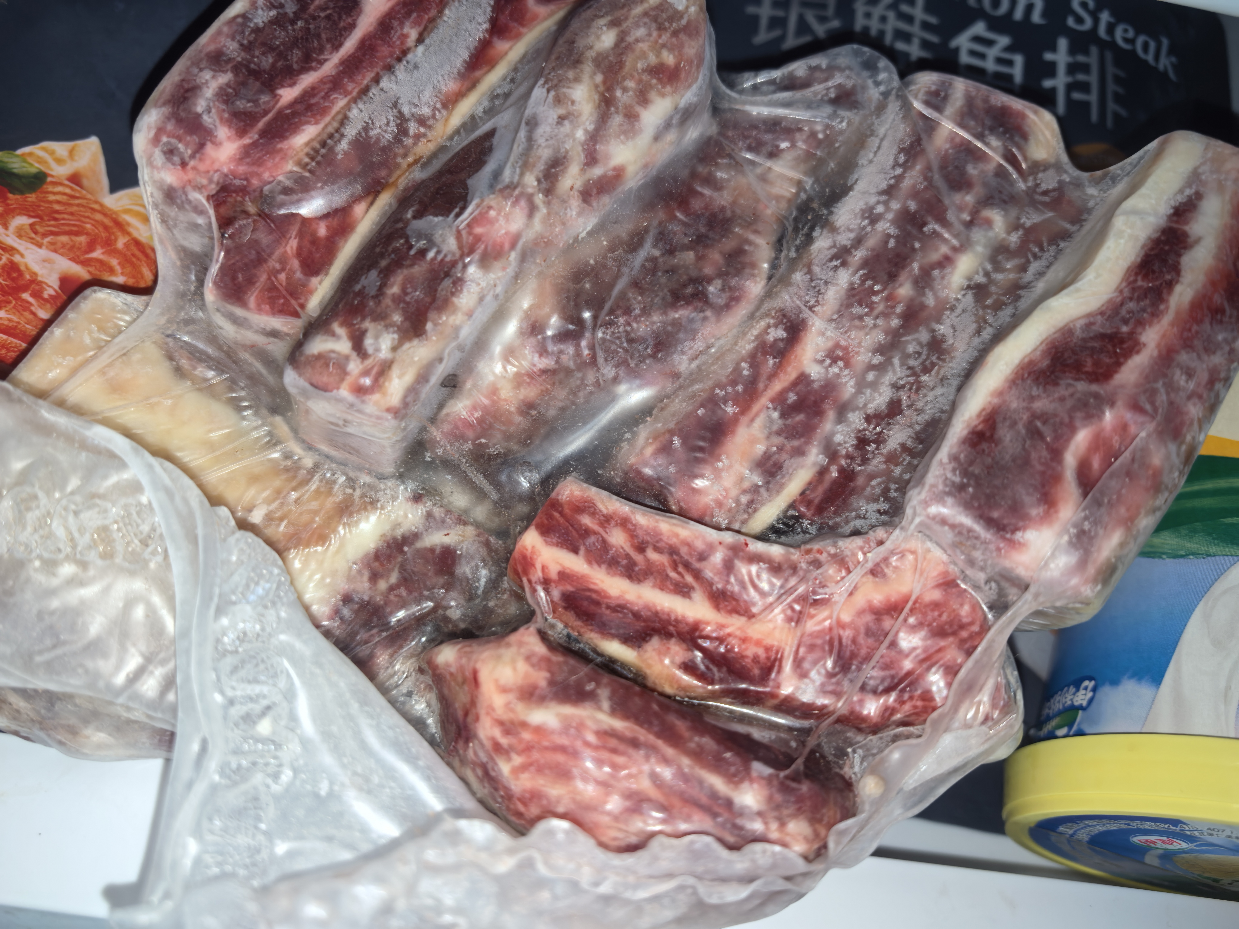 齐味滋旅牛排骨 净重2斤 精排新鲜牛肋排肉多骨小烧烤火锅食材生鲜牛肉 实拍图
