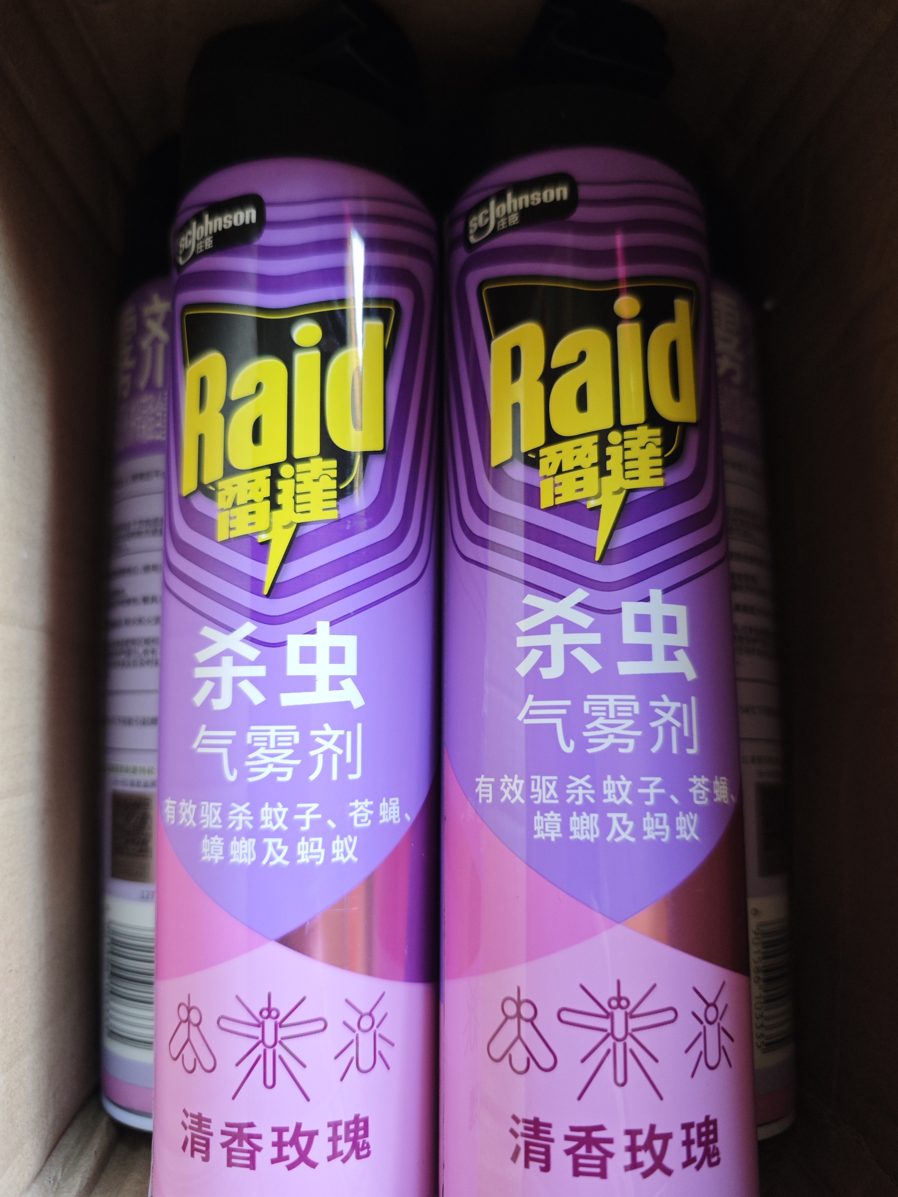 雷达（Raid）杀虫剂喷雾 600ml 清香玫瑰型 杀蟑喷雾 杀虫气雾剂 实拍图