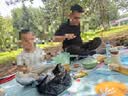 梦多福野餐垫加厚户外草地垫子露营垫防潮垫春游草坪地垫防水爬行垫 绿色心情 2m*2m（大号）野餐垫 实拍图