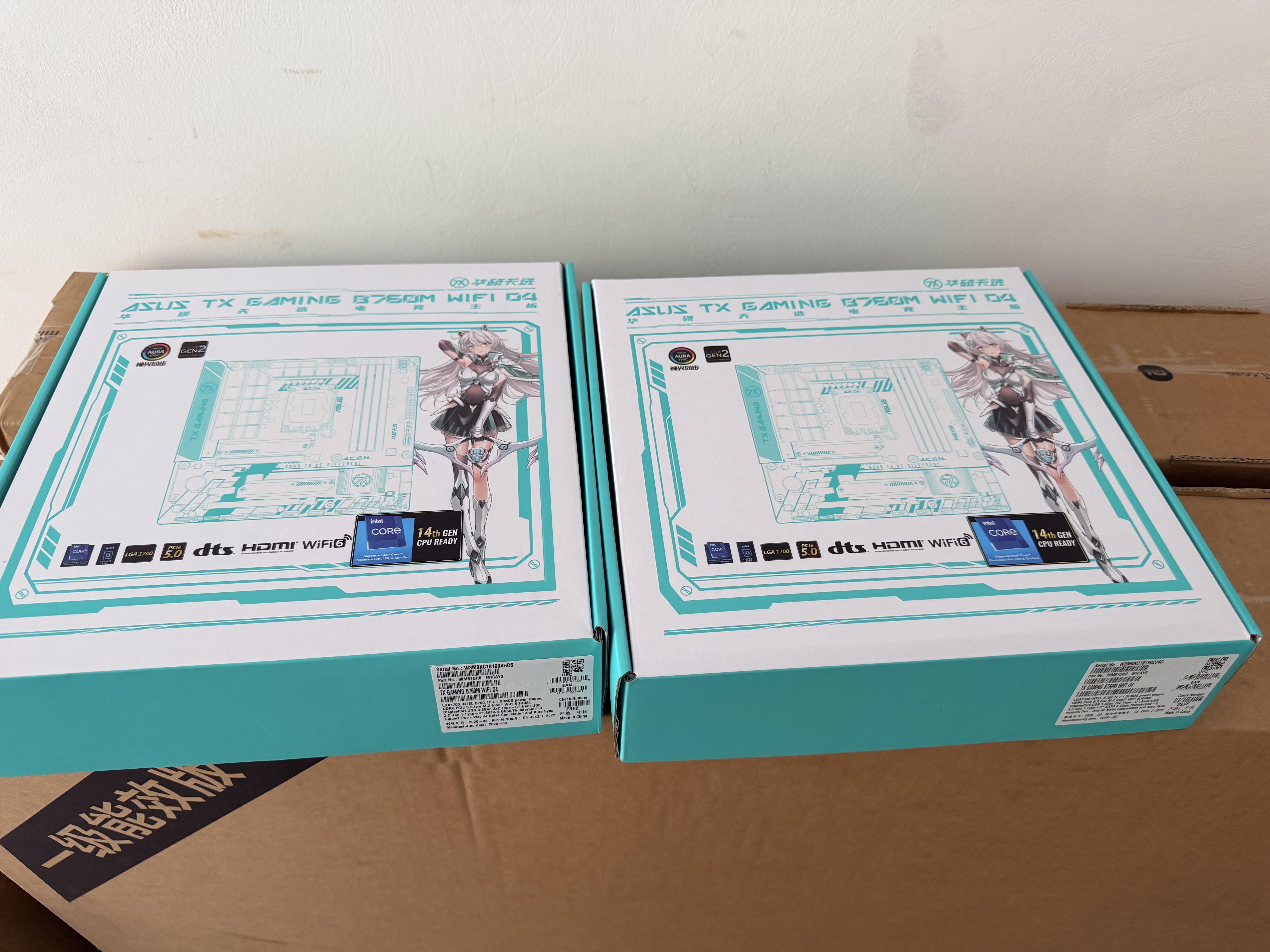 华硕TX GAMING B760M WIFI D4 天选主板 支持 CPU 14700K/14600KF（Intel B760/LGA 1700） 实拍图