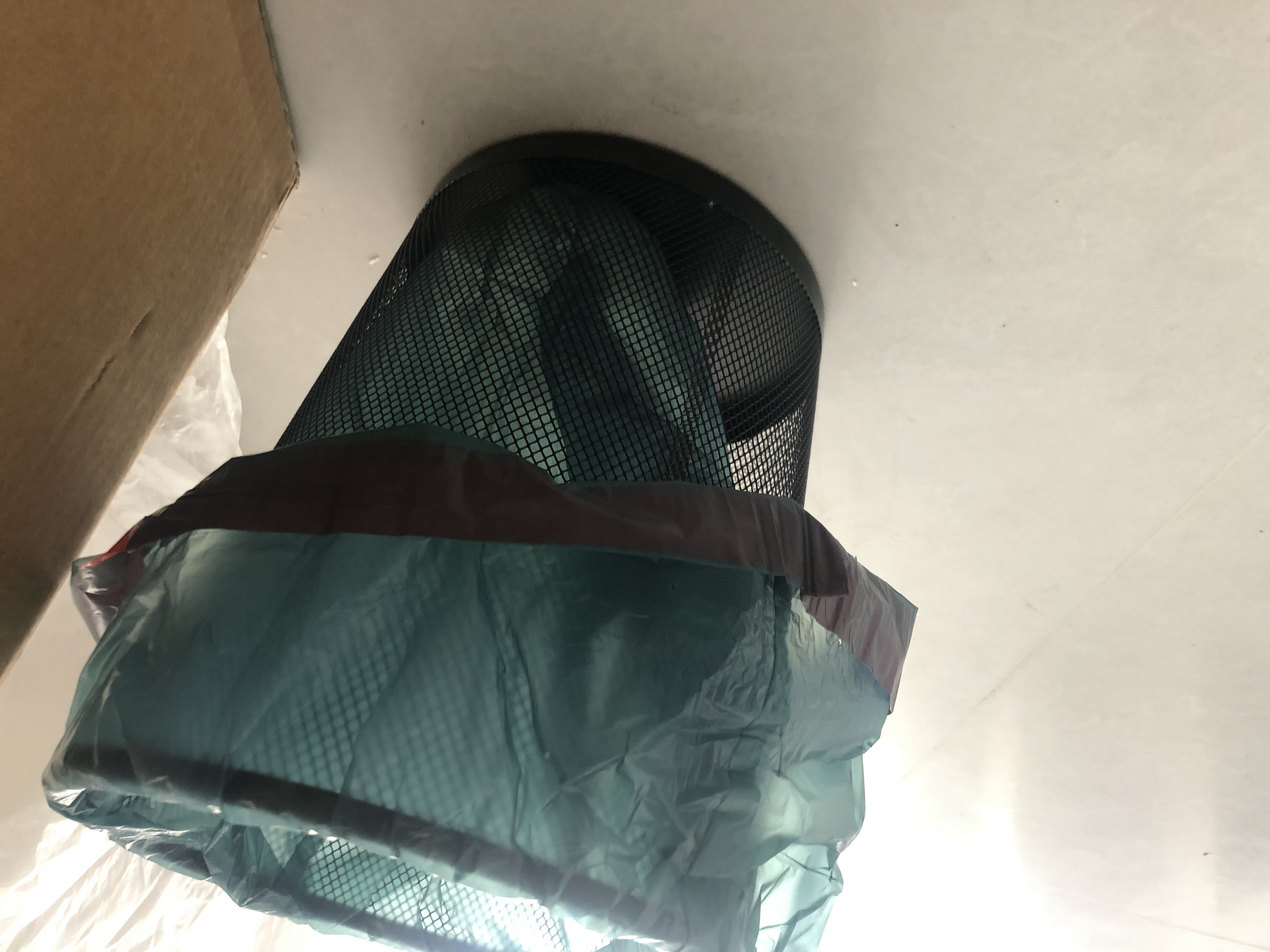 五月花金属网垃圾桶家用直投9L*3只装铁丝环保宿舍客厅厨房卫生间纸篓 实拍图