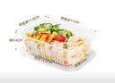 特美居（temeiju）一次性饭盒长方形750型*30套 快餐打包盒大容量食品级便当野餐盒 实拍图