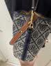 Tory Burch 汤丽柏琦  T MONOGRAM 迷你提花斜挎水桶包 166415 Tory 海军蓝 405 OS 实拍图