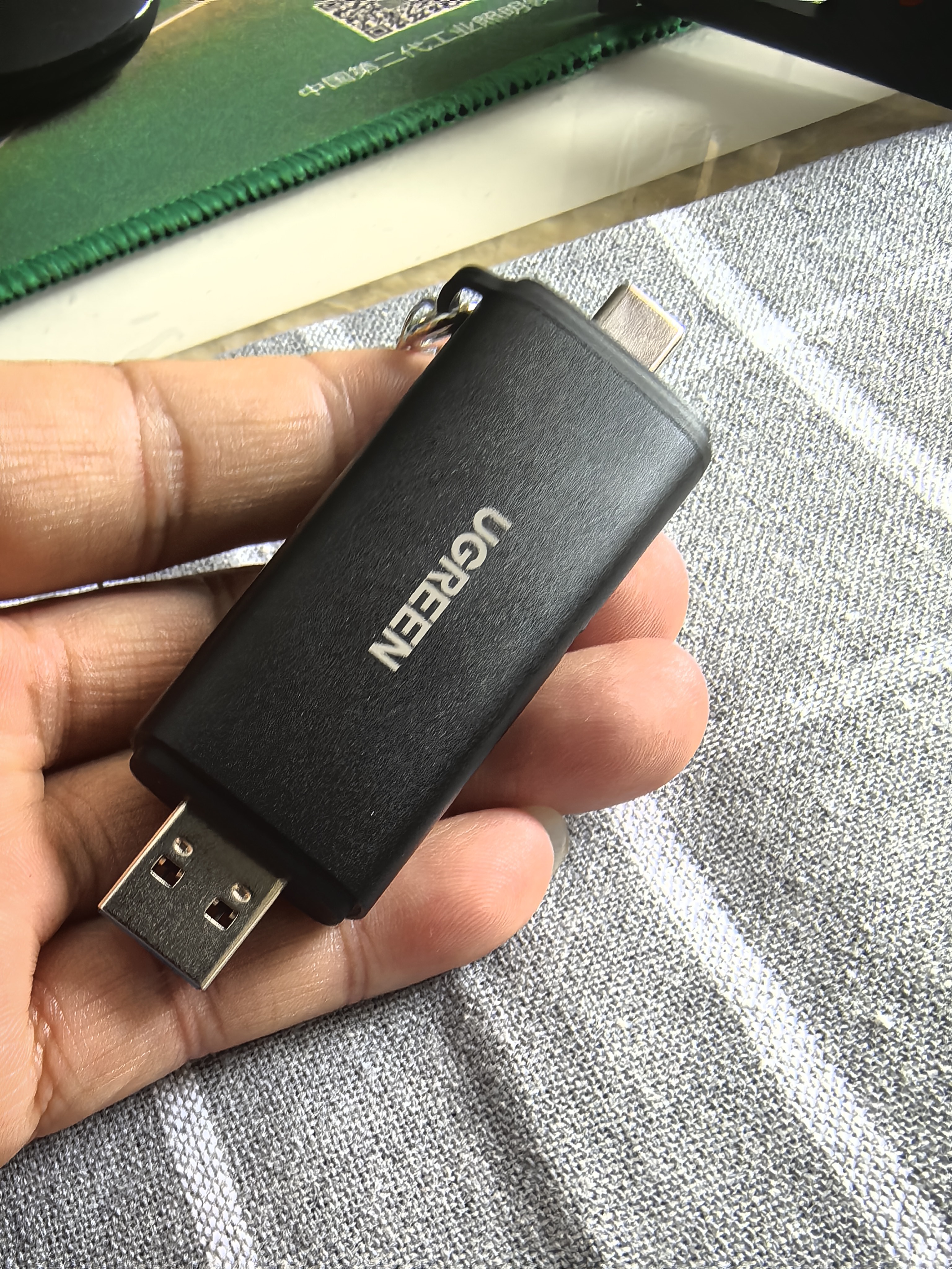 绿联读卡器USB/Type-C双口高速SD/TF4.0二合一多功能存储卡同读 适用电脑手机苹果17/16/iPad/相机 实拍图