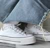 匡威（Converse）All Star Lift夏季经典厚底鞋小白鞋帆布鞋560251C 560251C/白色 （推荐选大半码） 40 实拍图