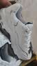 斯凯奇（Skechers）小白熊老爹鞋秋季女鞋熊猫鞋厚底增高休闲鞋男女鞋99999863 白色/海军蓝色/WNV 37.5 实拍图
