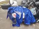 天堂伞 户外骑行雨衣雨披双人连体 牛津布电瓶车摩托车雨披 均码宝兰 实拍图