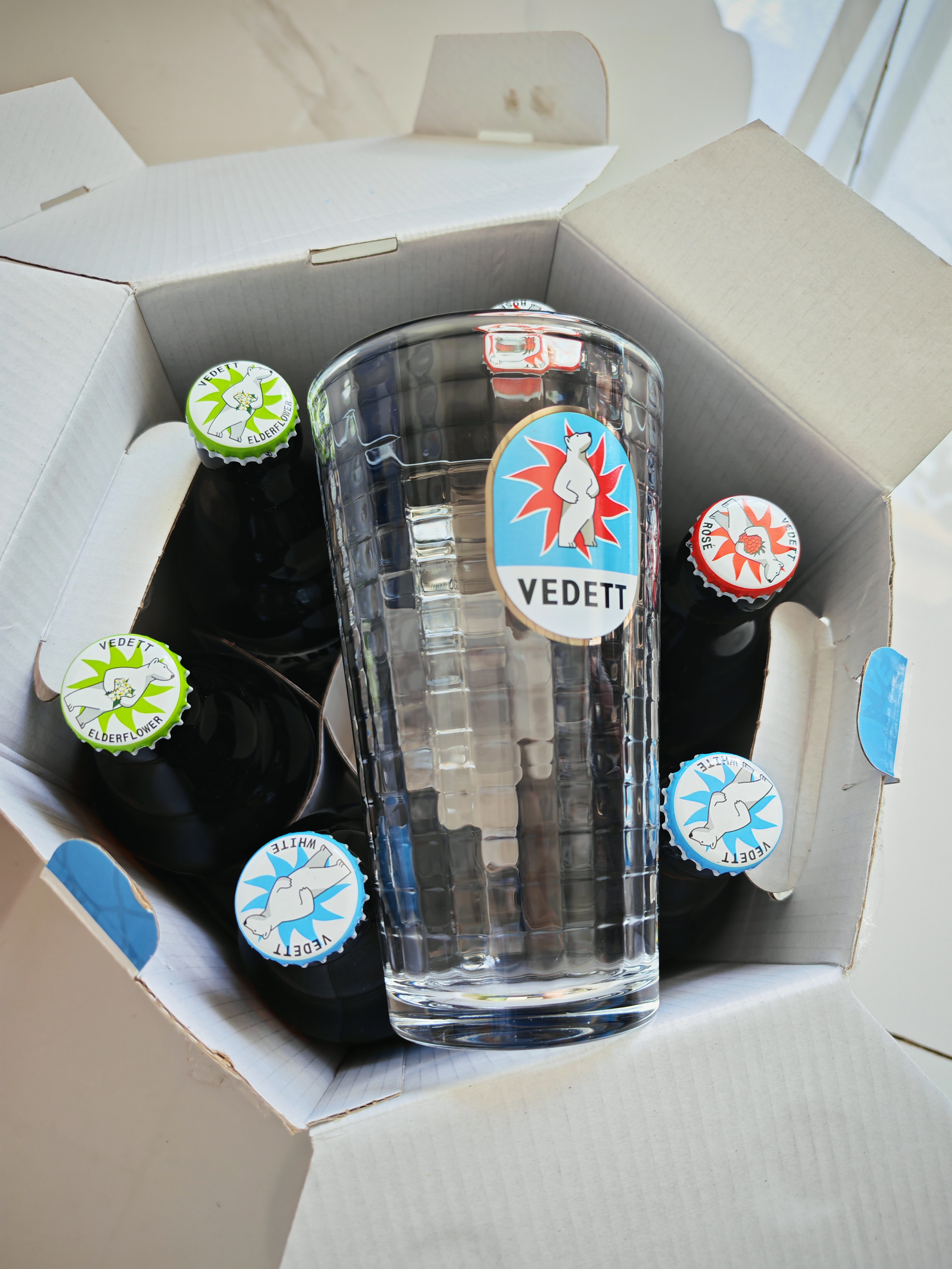 白熊三口味啤酒330ml*6瓶送1杯子 白啤接骨木花玫瑰红 礼盒整箱装 实拍图