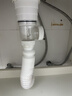 潜水艇（Submarine） 洗衣机下水三通接头分水器洗手盆排水管道二合一厨房出水接头 A1-接洗手盆+洗衣机【防臭款】 实拍图