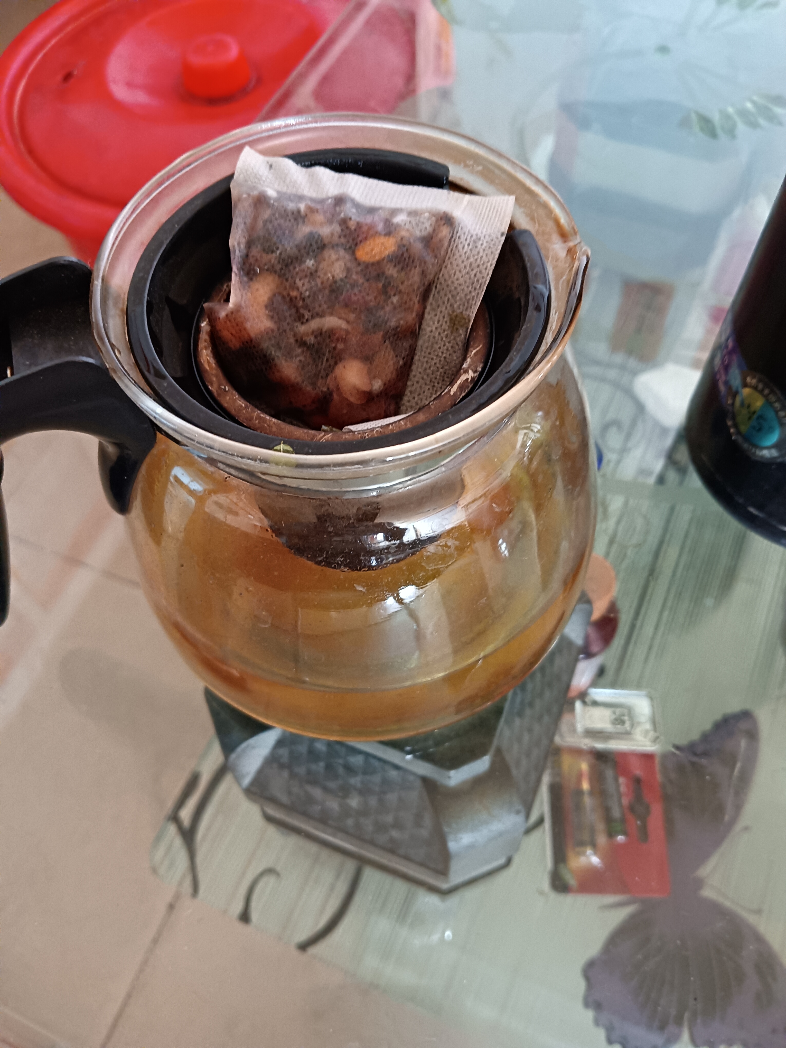 同仁堂五指毛桃土祛身湿茶除去气湿茶健排脾湿芡实茯苓陈皮养生茶4g*40 实拍图