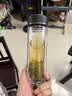 富光双层玻璃杯水杯子茶水分离泡茶杯男女士高颜值持团购定制330ml 实拍图