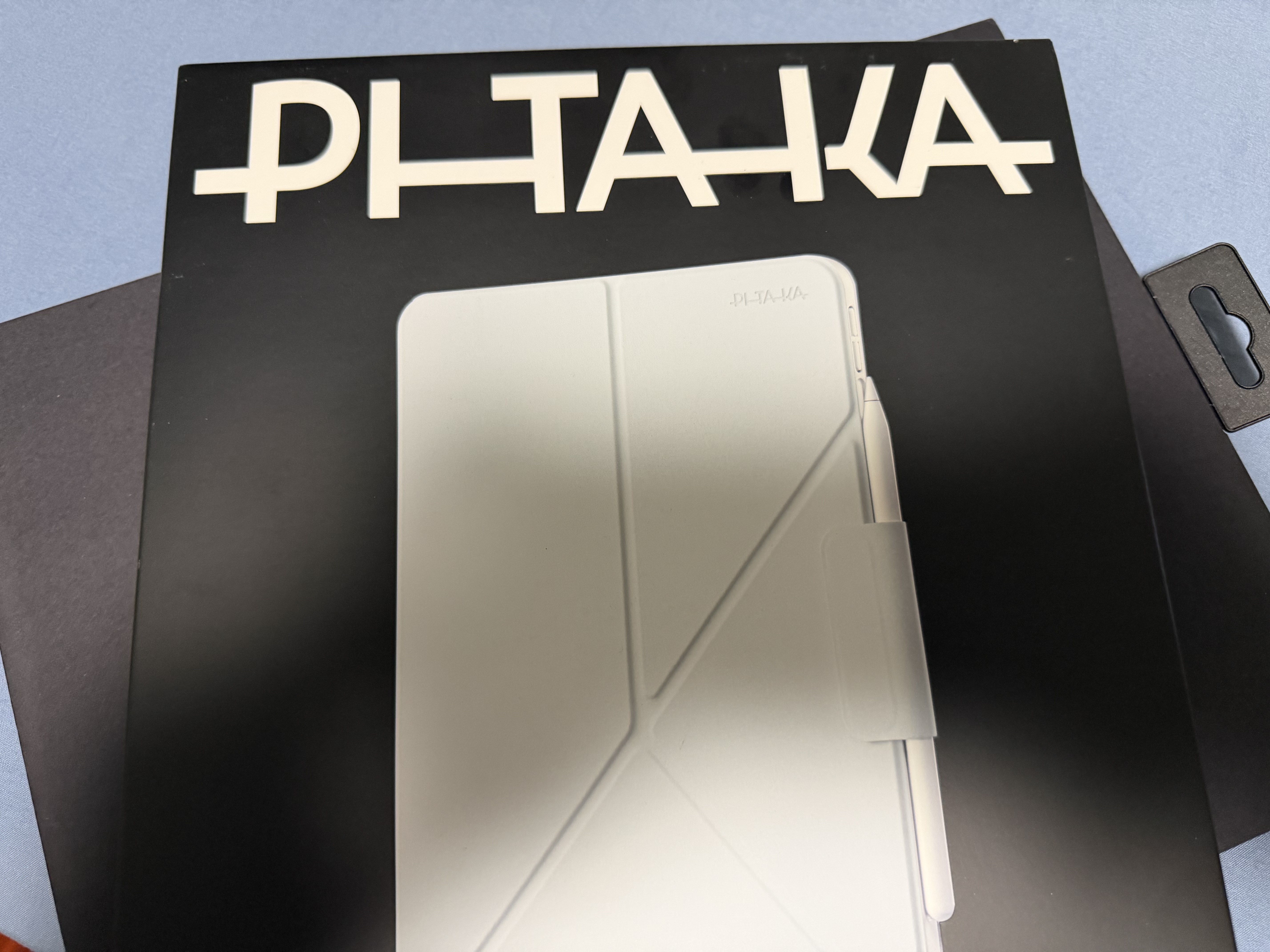 PITAKA适用苹果iPadPro2025保护套11英寸磁吸快拆双面夹竖屏轻薄带笔槽防弯高级2024保护壳皮套支架白色 实拍图