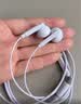 联想（Lenovo）有线耳机 HIFI音质高解析音频带麦降噪直播k歌唱歌音乐运动半入耳式游戏耳机3.5mm礼物 YF01紫色 实拍图