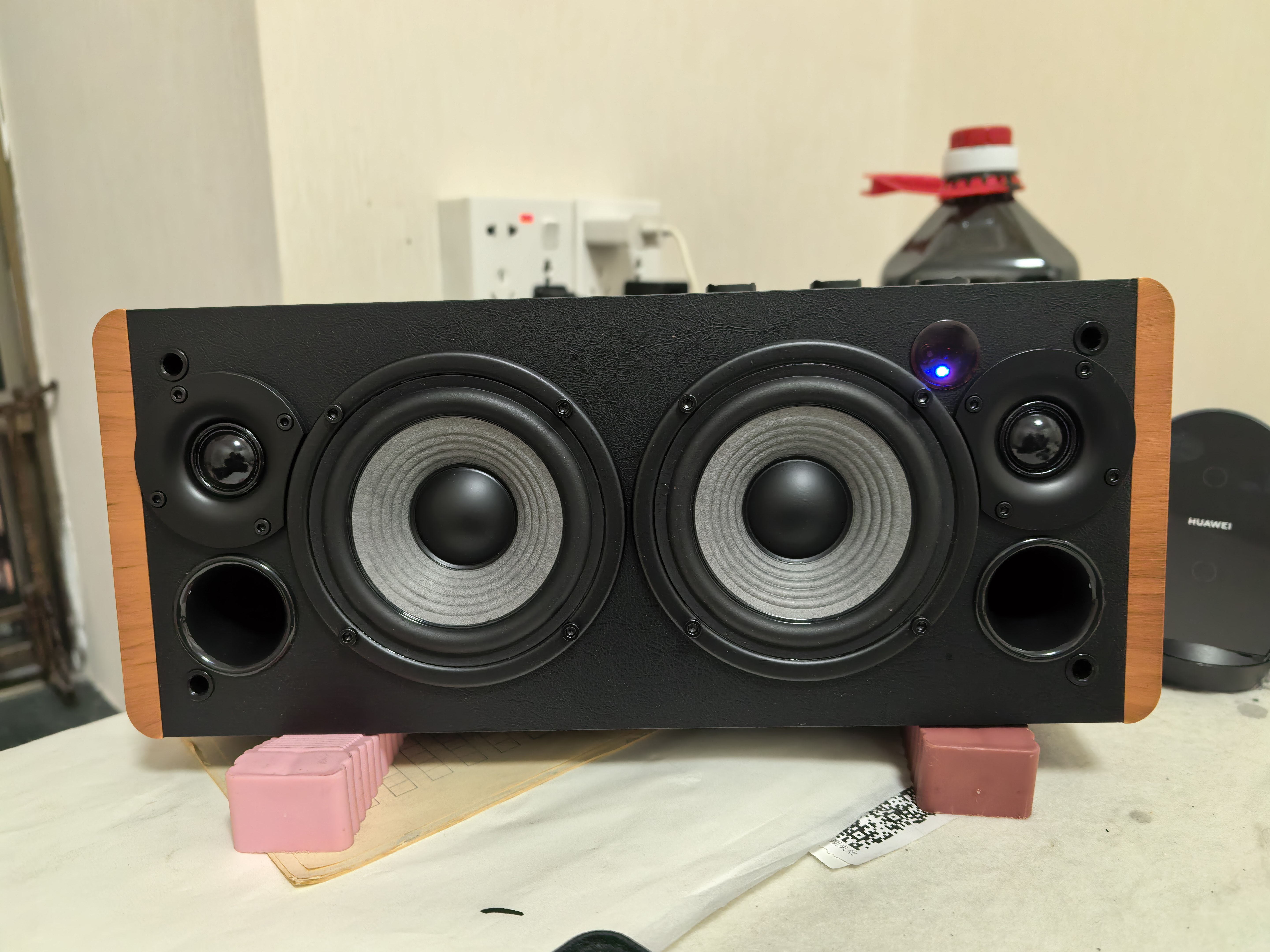 漫步者（EDIFIER）D12 2.0声道 一体式桌面立体声音响音箱 木质电脑音响 蓝牙音箱 毕业礼物 实拍图
