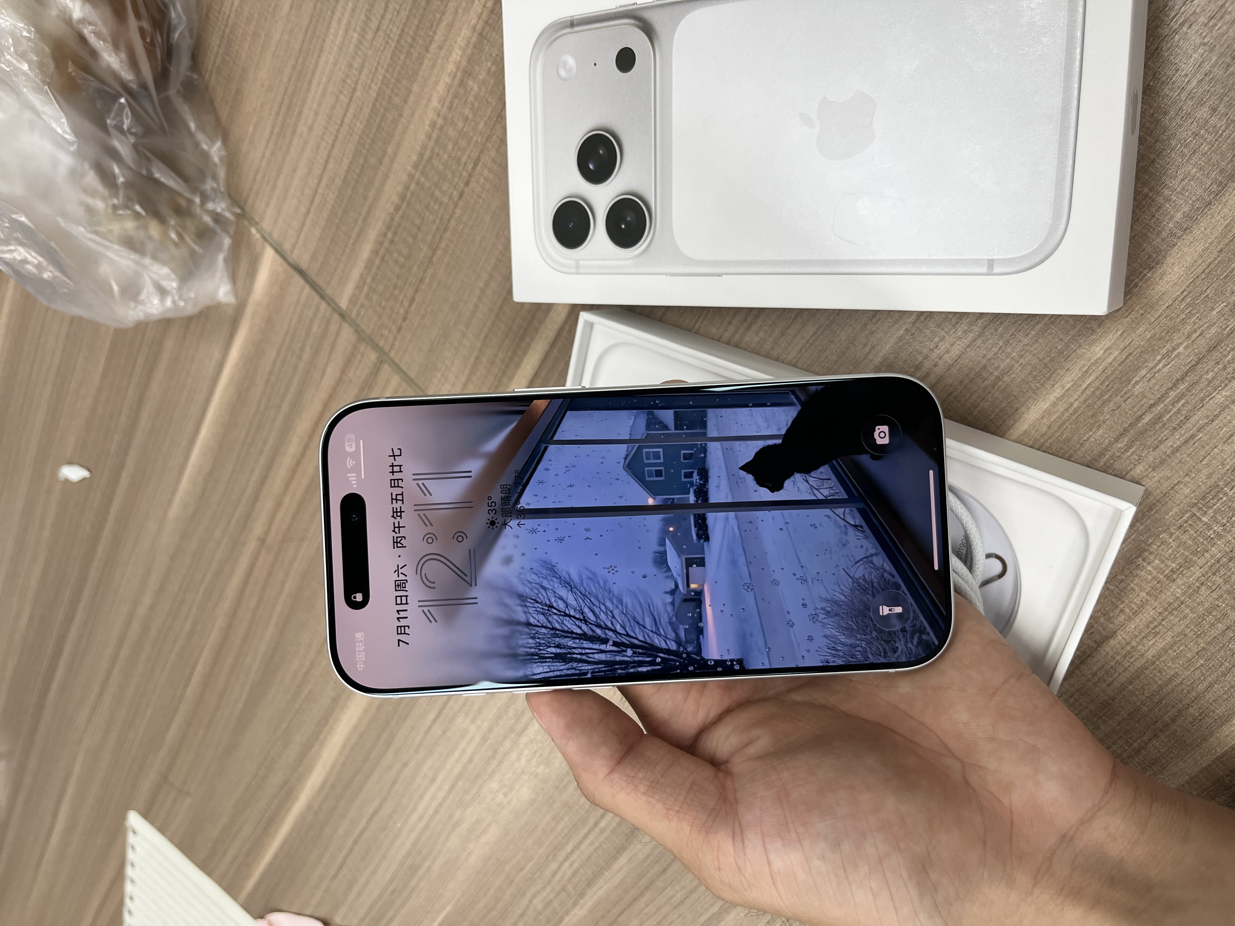 Apple/苹果 iPhone 17 Pro 256GB 银色 支持移动联通电信5G 双卡双待手机 实拍图