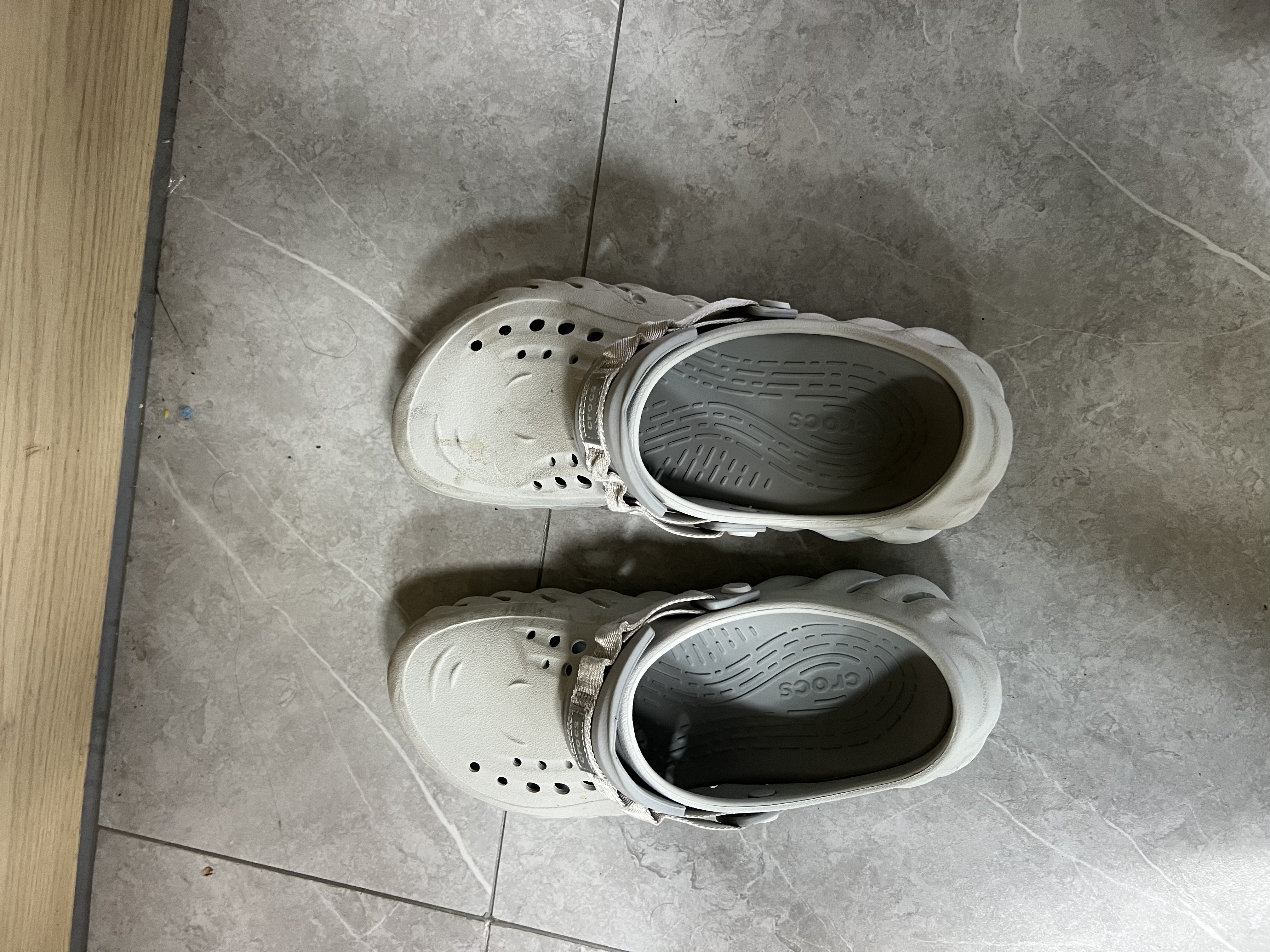 CROCS卡骆驰檀健次同款波波洞洞鞋|207937 大气灰-1FT 43(270mm) 实拍图