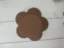 可可萌（COCOME）可可萌花花辅食碗6M+母婴级液态硅胶餐具防烫防滑 巧克力 实拍图