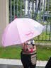 牧萌儿童雨伞宝宝防晒遮阳太阳伞晴雨两用便携直柄伞 粉色公主恐龙 实拍图