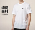 耐克(NIKE)春夏男短袖T恤 纯棉 运动休闲 经典简约 AR4999-101 白色XL 实拍图