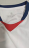 卡尔美（KELME）定制足球服男套装比赛透气短袖V领组队服印字印号球衣 白红 L 实拍图