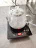 益茶福全自动上水电热水壶茶台烧水壶抽水烧水一体机玻璃底部上水单壶茶几保温泡茶壶开水壶煲水壶 1L 玻璃套装黑色单炉 实拍图