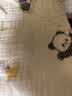 安可新婴儿7A抗菌全棉邹布浴巾 新生儿吸水洗澡纱布盖毯萌熊猫100*100cm 实拍图