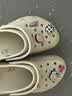 卡骆驰（CROCS）白鹿同款经典云朵洞洞鞋时尚百搭女鞋花园鞋|206750 骨白色-2Y2(含智必星) 36 /37(230mm) 实拍图
