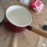 SSN13cm热奶锅煮奶锅小奶锅不粘锅搪瓷奶锅无涂层小汤锅1-2人用小锅 实拍图