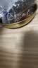 【韩剧同款】加厚不锈钢干锅海鲜锅火锅金色平底浅锅双耳锅泡面锅 豪华升级款24cm【金色】双柄汤锅 实拍图