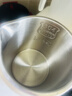 美的烧水壶电热水壶便携式小型自动断电保温一体电水壶家用煮水壶旅行食品级不锈钢一人烧水杯2026新款 0.6L 食品级不锈钢 双层保温 自动断电 小型便携式新款 实拍图