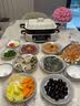 摩飞电器（Morphyrichards）二代多功能锅料理锅家用电火锅电煮锅电蒸锅5L鸳鸯火锅分体定时预约蒸煮炒煎烤肉多用途锅MR9099白 实拍图
