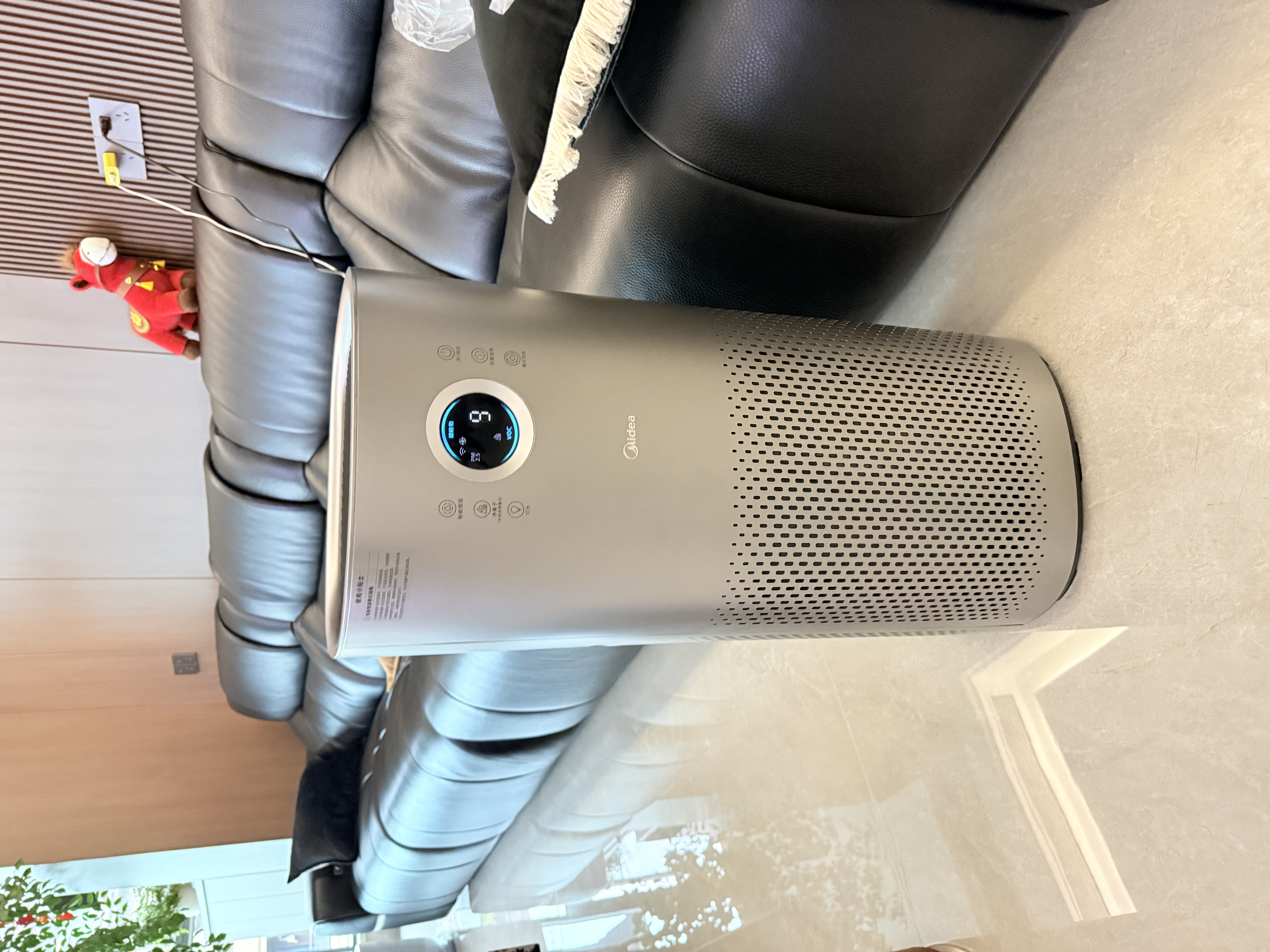 美的（Midea）星澈系列空气净化器除甲醛异味吸烟空气加湿器家用除菌除异味宠物净化器过敏源新风机无雾加湿 【净化加湿一体机】RX600PRO 实拍图