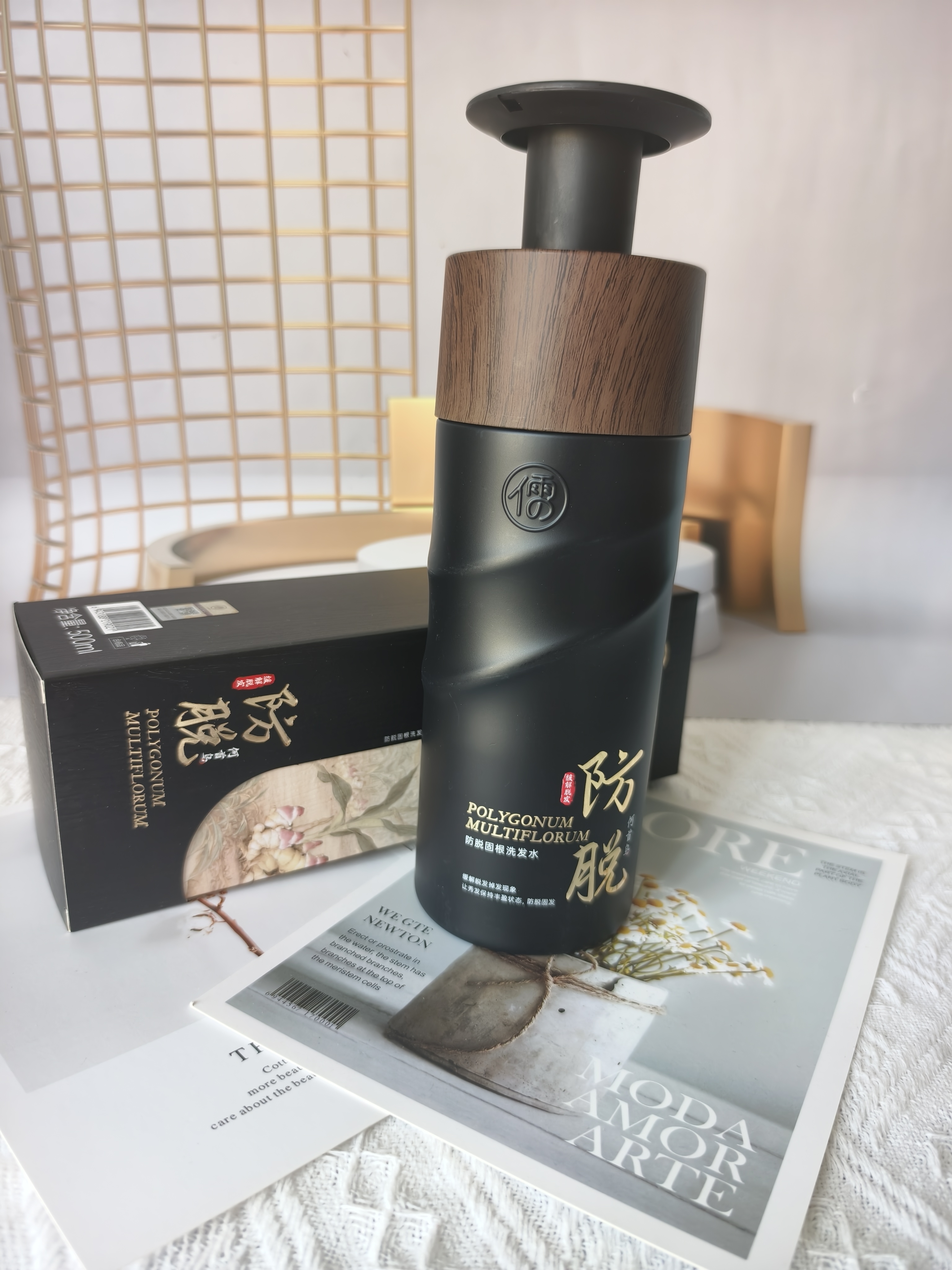 儒意（RUYI）生姜侧柏叶防脱固根洗发水育生密发根控油蓬松洗头膏露液 实拍图
