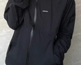 迪卡侬（DECATHLON）硬壳冲锋衣男女春秋登山防风防水单层夹克风衣运动外套MH500 玄武黑（男女同款）- 亚洲款 新款上市 加内胆选大一码 L 实拍图
