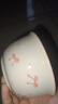 【天天低价】新款釉下彩陶瓷碗餐具套装少女心ins风陶瓷碗勺 蝴蝶结一碗一勺 实拍图
