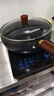 康佳（KONKA）章丘同款大肚锅不粘锅家用无涂层老式精铁锅电磁炉煤气灶通用平底 升级款玻璃盖 26cm 【窒化气氮】 实拍图