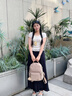 CinvaiKrose小c&k双肩包女2026新款大容量学生书包女旅行背包生日礼物送女友 瑞士糖杏Apricot【送女友老婆女生走心】 实拍图