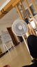 美的（Midea）【加大网罩】七叶轻音柔风电风扇/家用省电落地扇/小型台式电扇/广角摇头大风力宿舍风扇 SAE35CA1 实拍图