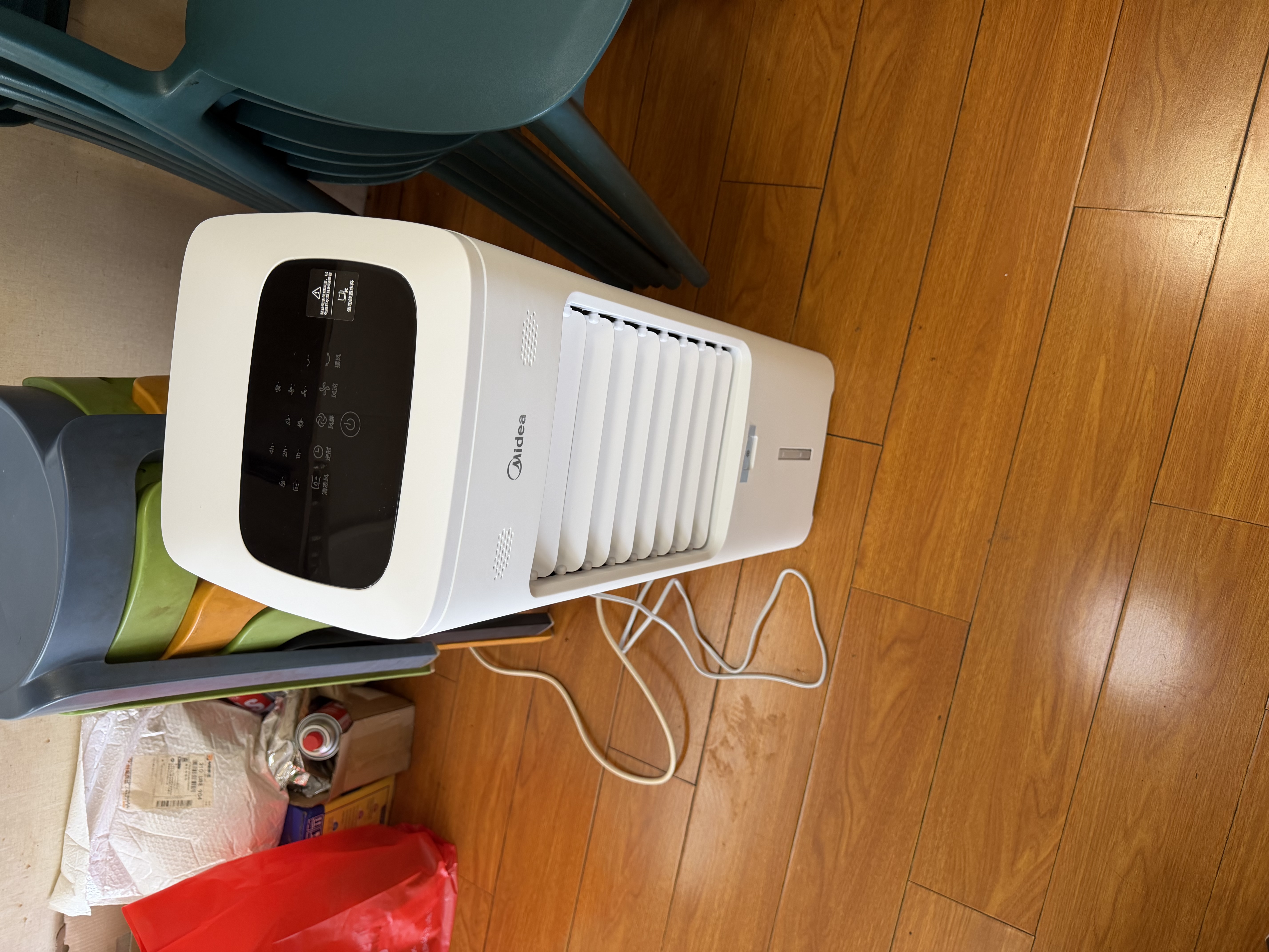 美的（Midea）空调扇制冷强力冷气机冷风机冷风扇家用加水冰晶制冷气扇省电蒸发加湿降温 【负离子净化 语音智控】AAI10FS 实拍图