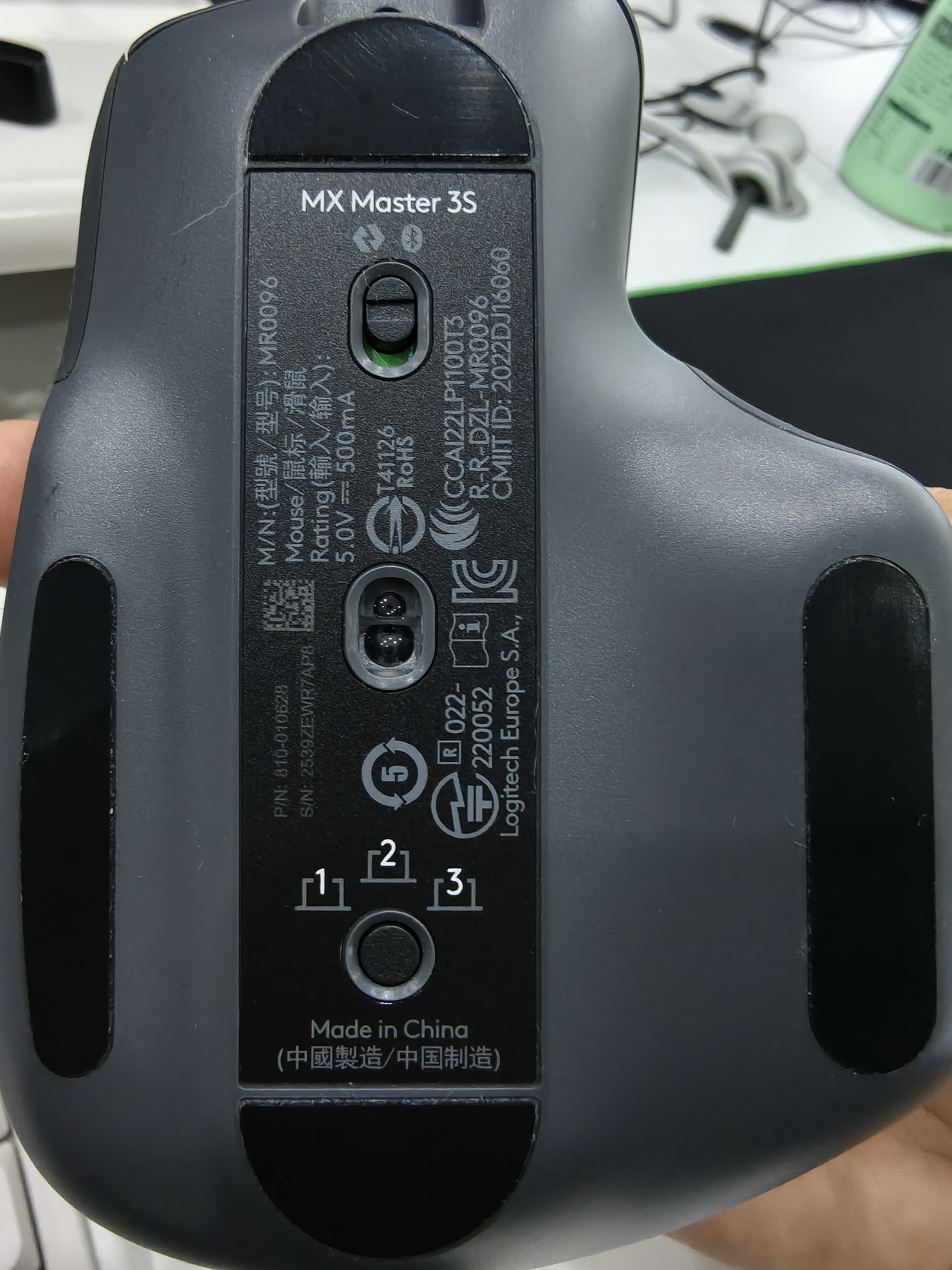 罗技（Logitech）大师系列 MX Master 3S 菁英版 无线蓝牙鼠标  办公静音鼠标 人体工学 石墨黑 无线接收器需另购买 实拍图