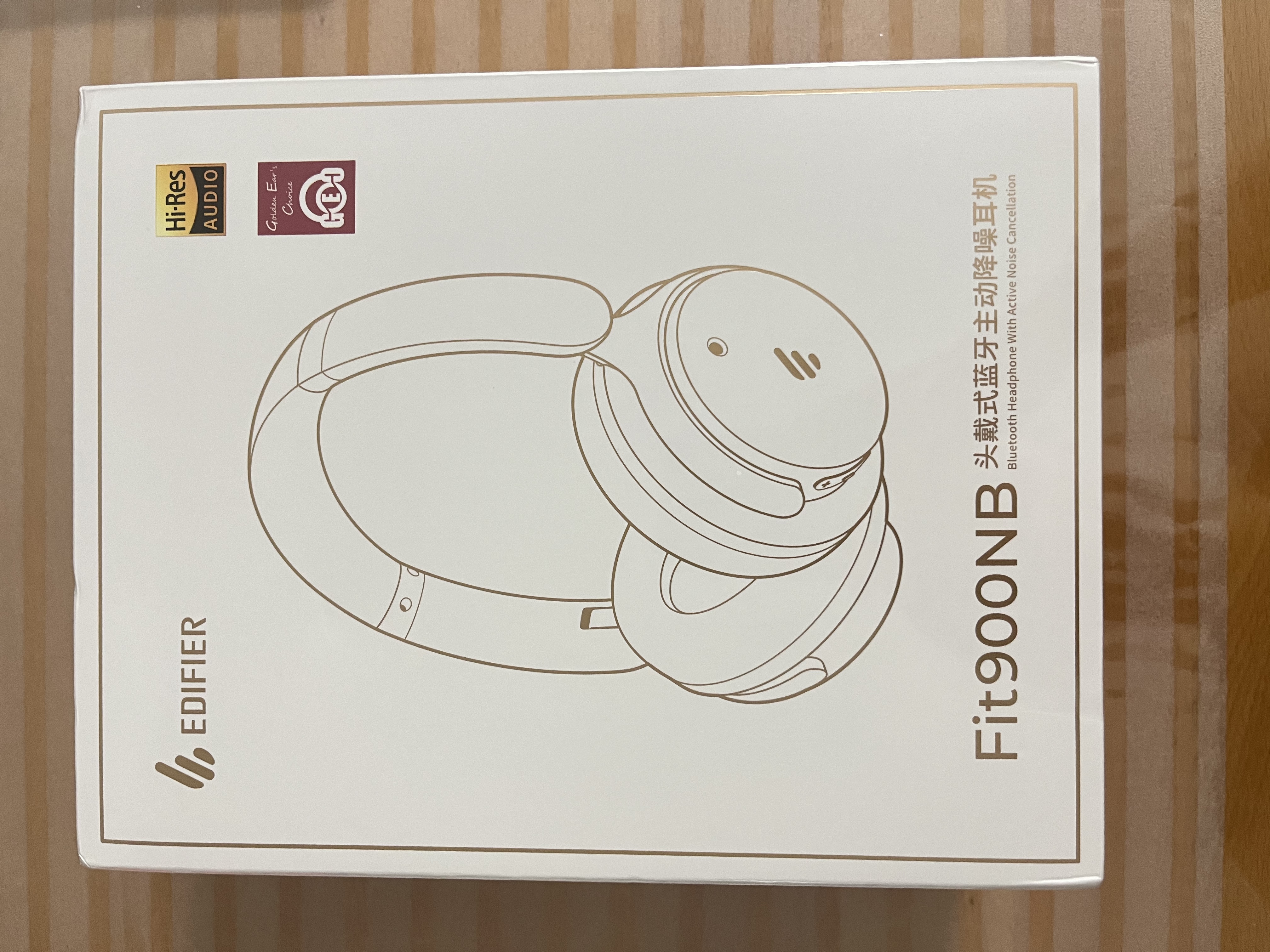 漫步者（EDIFIER）Fit900NB头戴式耳机蓝牙无线主动降噪6.0超长续航手机电脑游戏音乐耳麦通话送男女友学生礼物 云岩白 实拍图