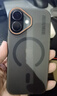 暴走【热销TOP】适用苹果17手机壳 iPhone17保护套 磁吸柔砂肤感透色轻薄简约撞色硬壳保护壳 柔雾黑 实拍图
