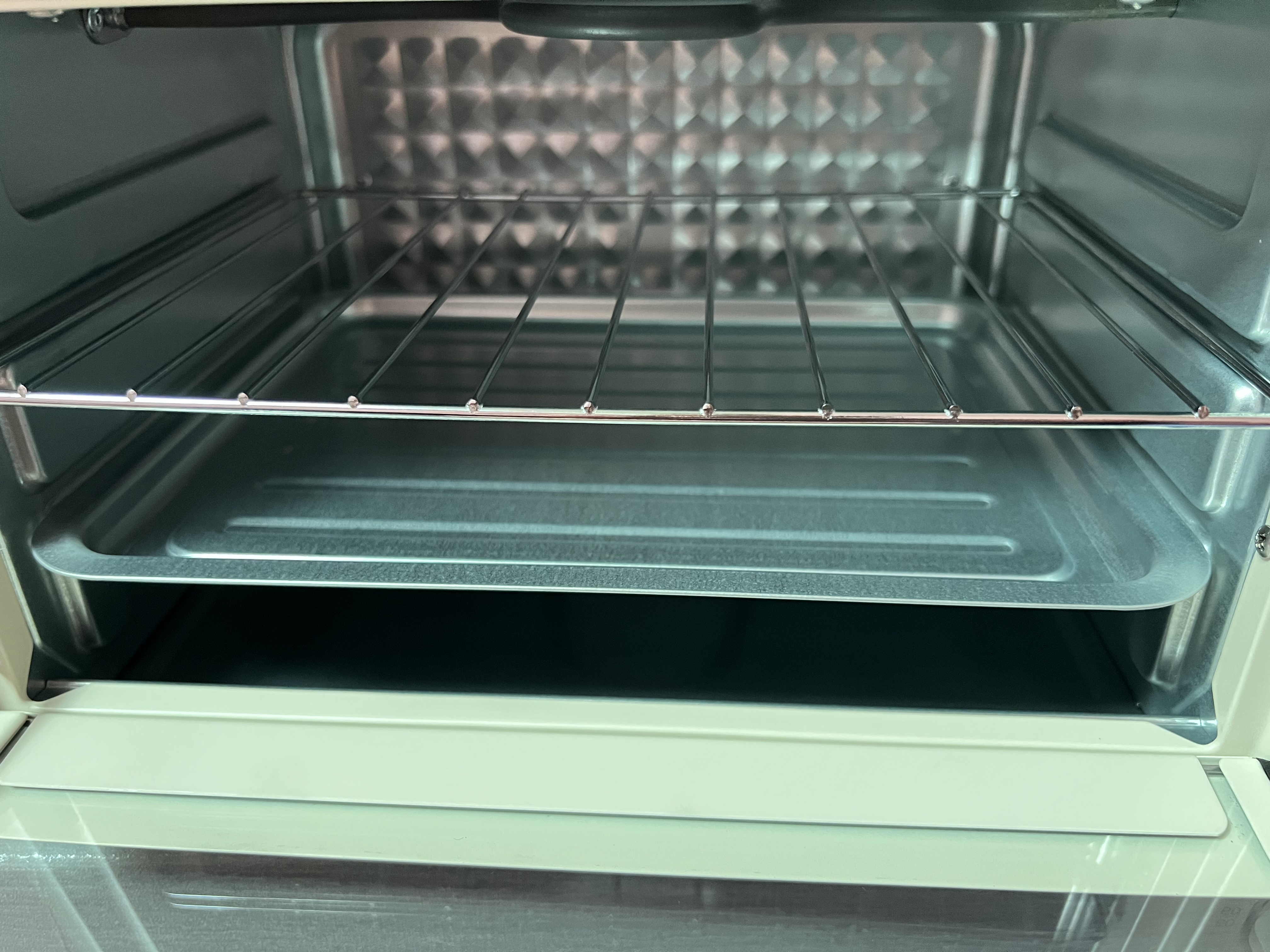 苏泊尔（SUPOR）家用多功能电烤箱 定时控温 10L升级M型加热管二层烤位烤箱  奶油白 OJ10A806 实拍图